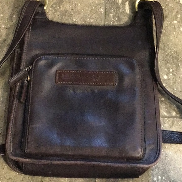 Vintage Fossil handbag, brown leather - Picture 11 of 16